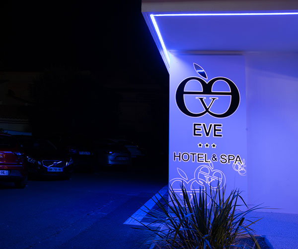 Hotel Eve bei Nacht, Hotel Cap d'Agde