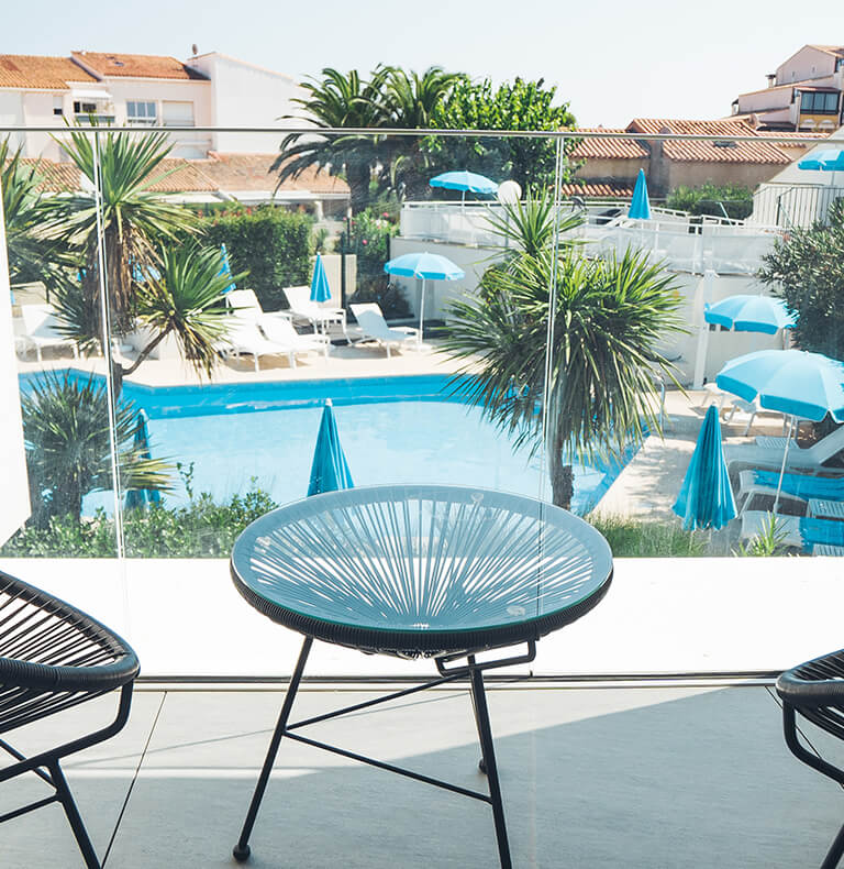 Naturist room rental, Hotel Cap d'Agde